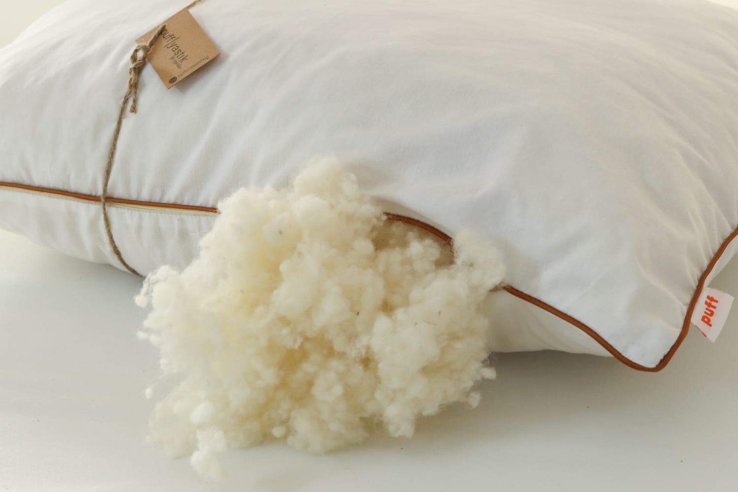 naturel yün yastık